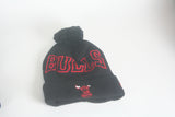 Bulls Blk/Red letter/logo Beanie - HatsbyWill
 - 1