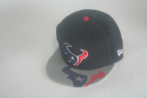 Texans black logo brim Snapback - HatsbyWill
 - 1