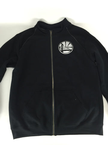 Golden state silver/blk zip up jacket - HatsbyWill
 - 1