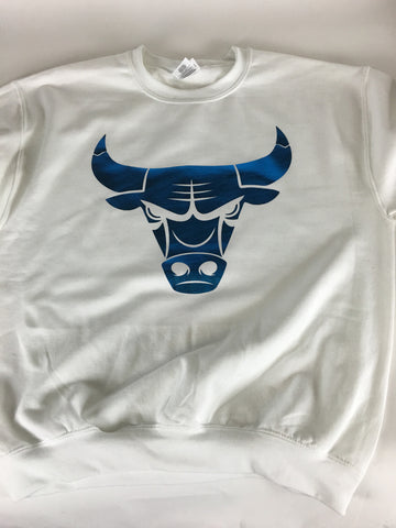 Bulls Wht/Blue T-shirt - HatsbyWill
 - 1