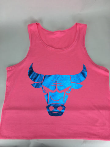 Bulls Pink/Blue Tank top - HatsbyWill

