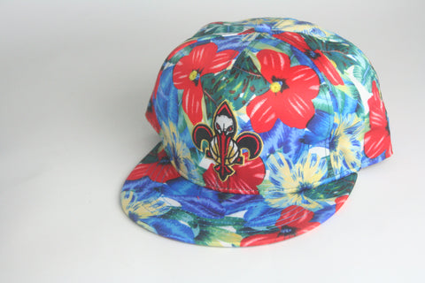 Pelicans Tropical Floral Snapback - HatsbyWill
 - 1