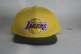 Lakers yellow leather brim Snapback - HatsbyWill
 - 3