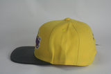 Lakers yellow leather brim Snapback - HatsbyWill
 - 4