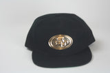 San fran gold logo all black Snapback - HatsbyWill
 - 2