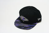 Ravens logo black wave brim snapback - HatsbyWill
 - 1