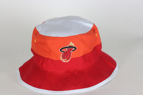 Heat White/Red/Orange Bucket Hat - HatsbyWill
 - 1