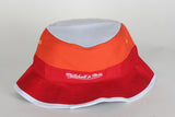 Heat White/Red/Orange Bucket Hat - HatsbyWill
 - 2